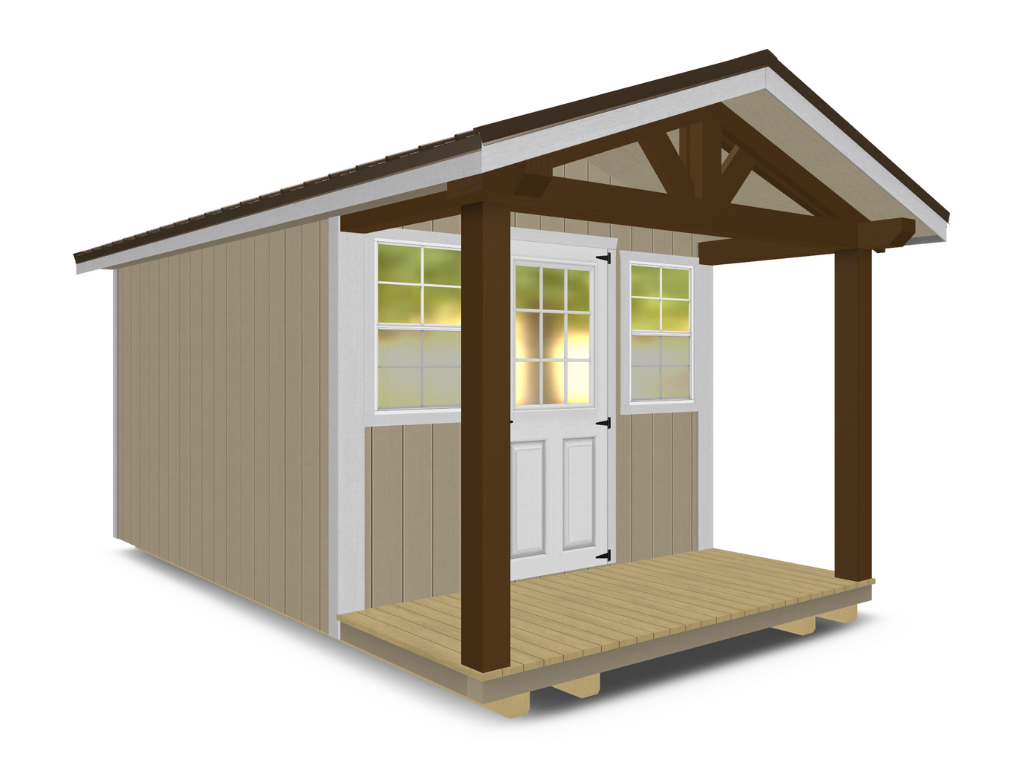 Cabin With Timber Frame Porch